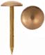 Tacks, antiqued plated brass,
5/16" diameter low domed,
per 100